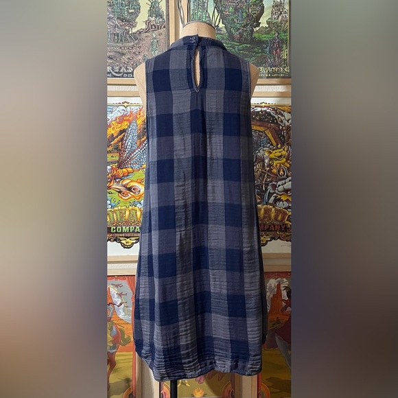 cloth & stone plaid mock neck sheath size large - Picture 2 of 7